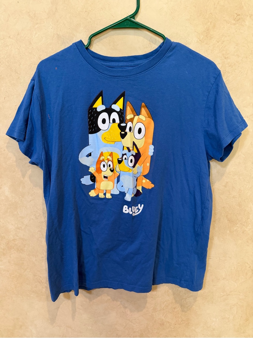 Kids' Blue Graphic Tee - Blue size large